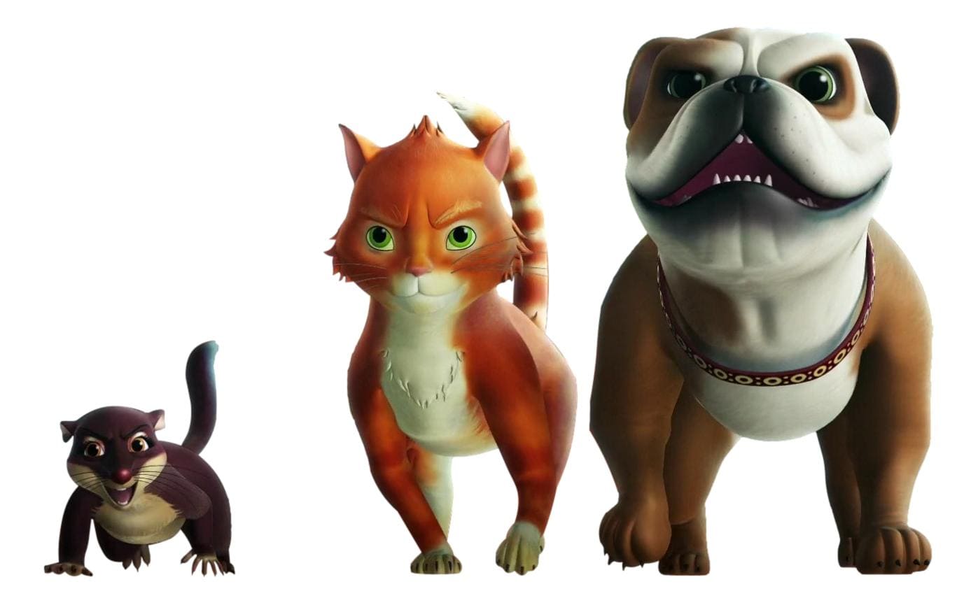 リグリー、パンプキン、チェスター